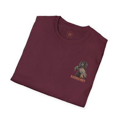 Duck Hunting Shirt — "Marsh Madness" Duck Dog Graphic Tee in Maroon