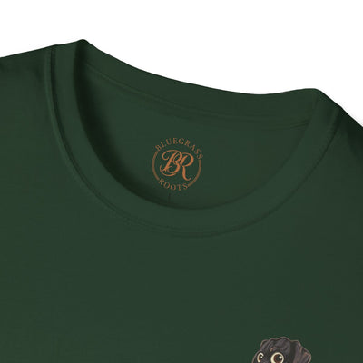 Duck Hunting Shirt — "Marsh Madness" Duck Dog Graphic Tee in Forest Green