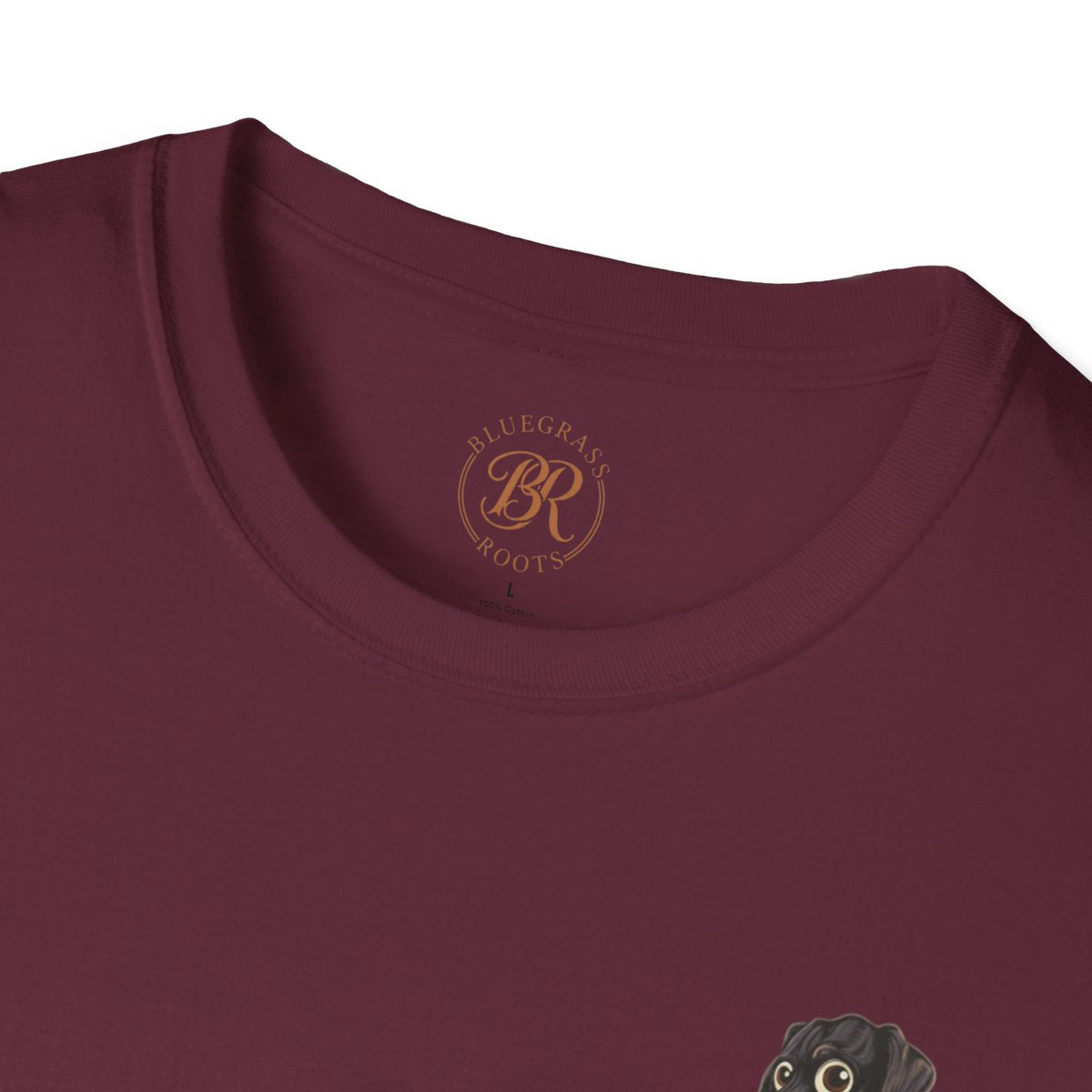 Duck Hunting Shirt — "Marsh Madness" Duck Dog Graphic Tee in Maroon