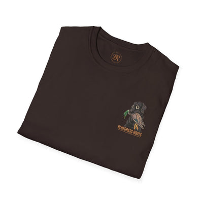 Duck Hunting Shirt — "Marsh Madness" Duck Dog Graphic Tee in Dark Chocolate