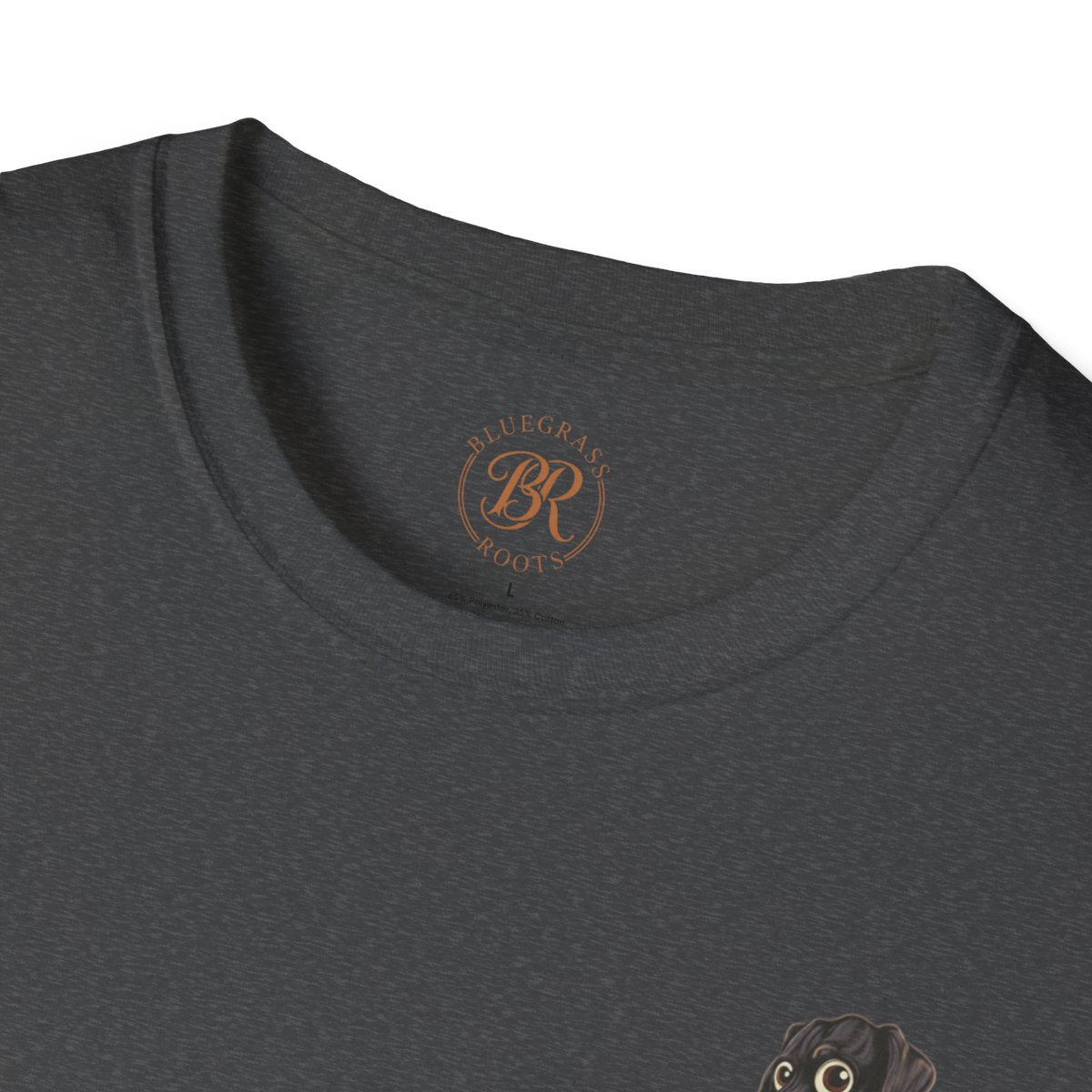 Duck Hunting Shirt — "Marsh Madness" Duck Dog Graphic Tee in Dark Heather