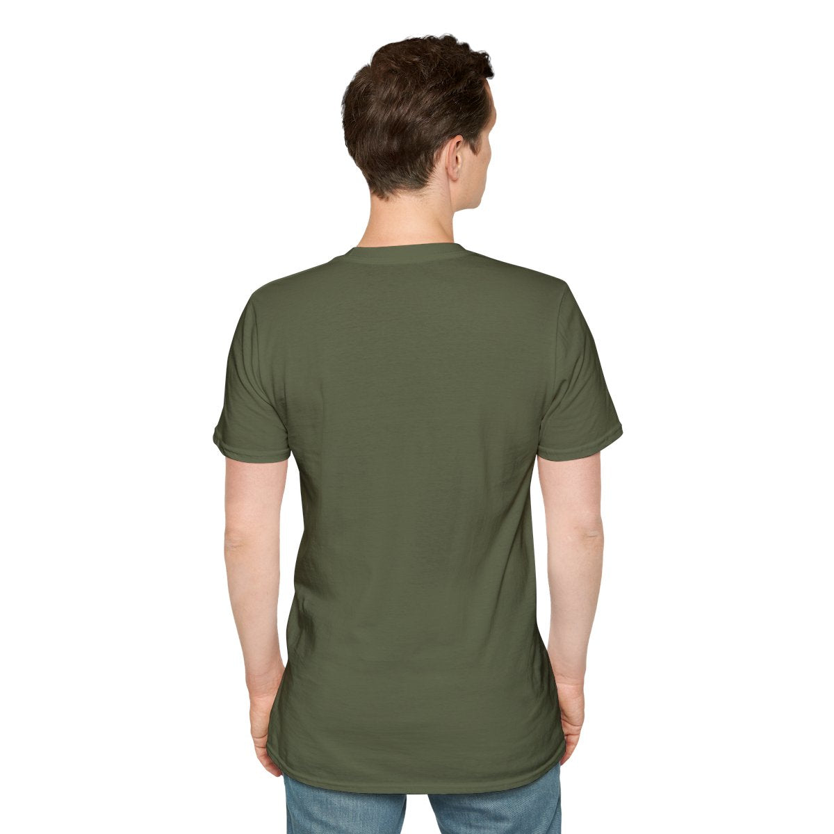 Eagle Shirt — "American Made" Bald Eagle Graphic Tee in Military Green