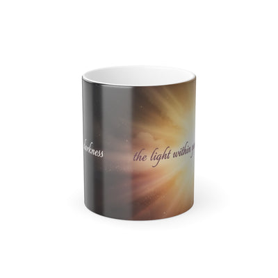 “Even in Darkness” Magic Mug - magic mug design revealed with hot liquid by Bluegrass Gifts