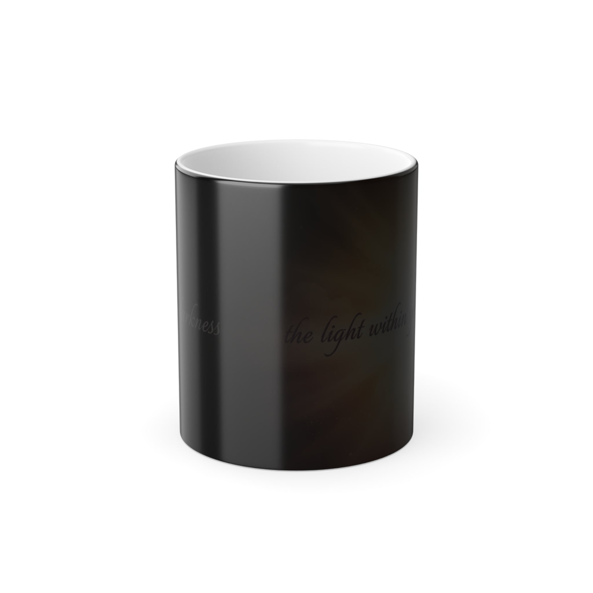 “Even in Darkness” Magic Mug - coffee mug styled on kitchen counter by Bluegrass Gifts