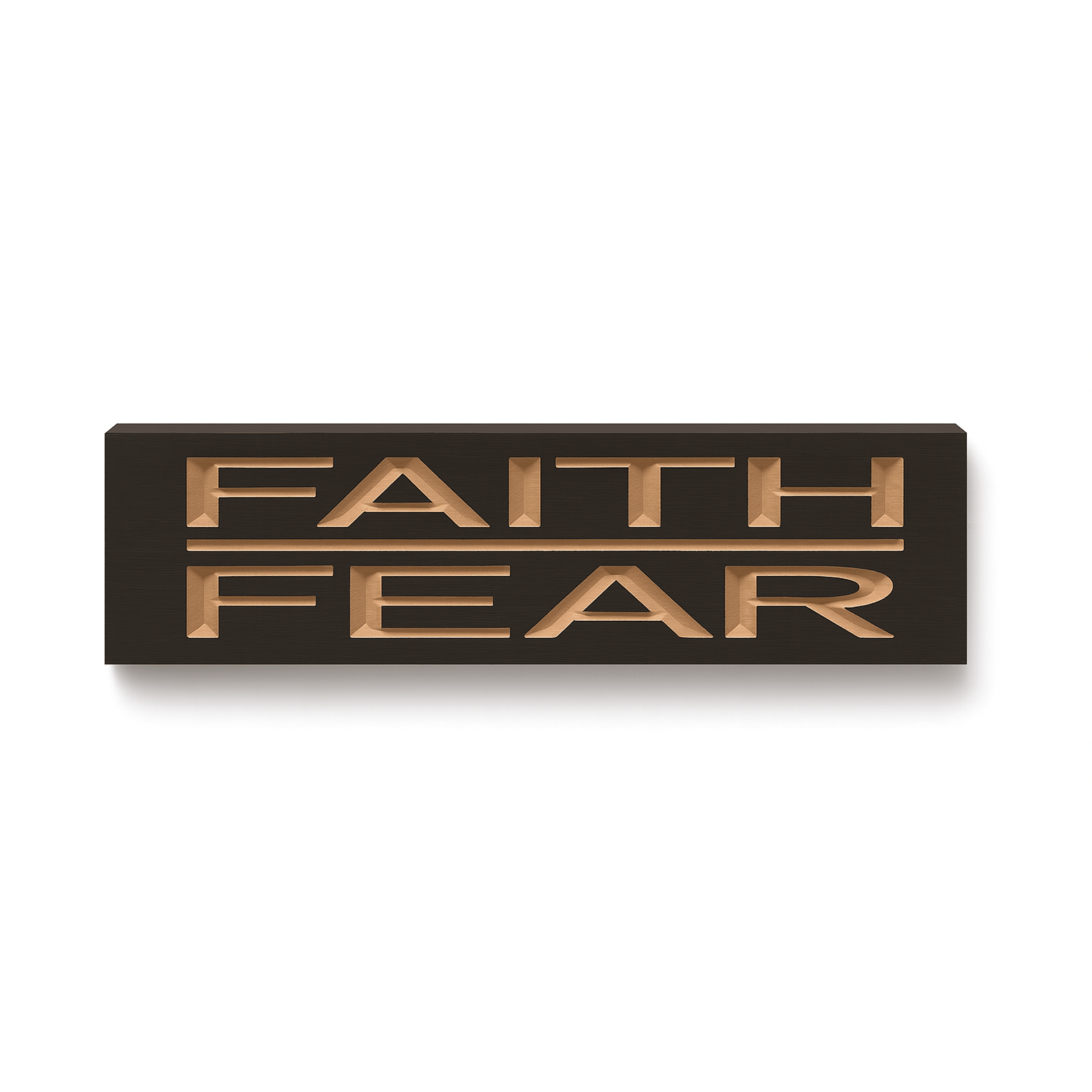 bluegrass-gifts-wooden-sign-available-colors- - faith over fear wooden sign wood si by Bluegrass Gifts