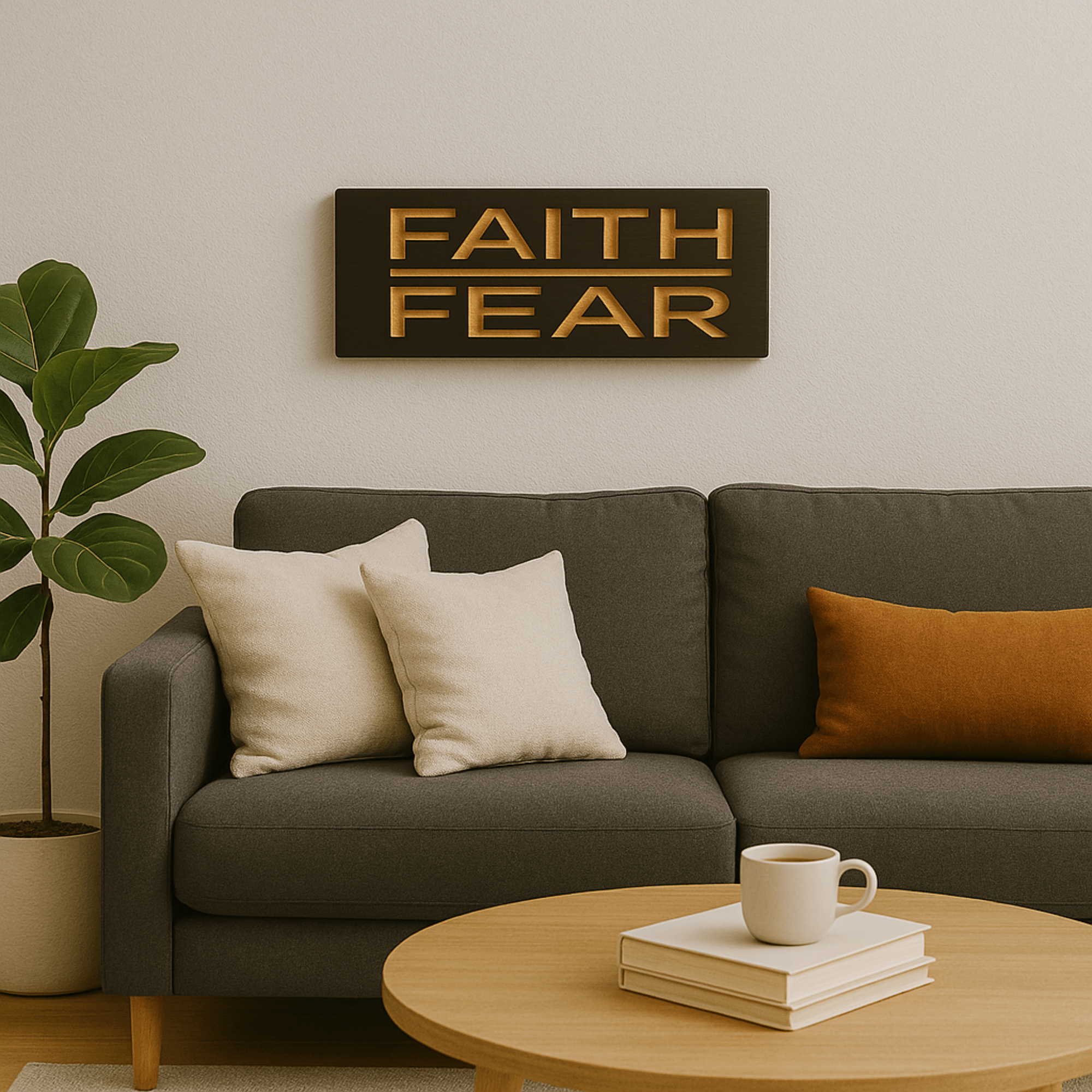 bluegrass-gifts-wooden-sign-sizes-small-mediu - faith over fear wooden sign wood si by Bluegrass Gifts