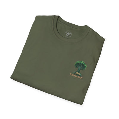 Faith Shirt for Men — "Stronger Than an Oak" Graphic Tee in Military Green