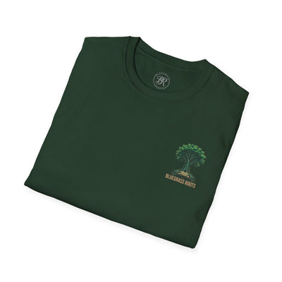 Faith Shirt for Men — "Stronger Than an Oak" Graphic Tee in Forest Green