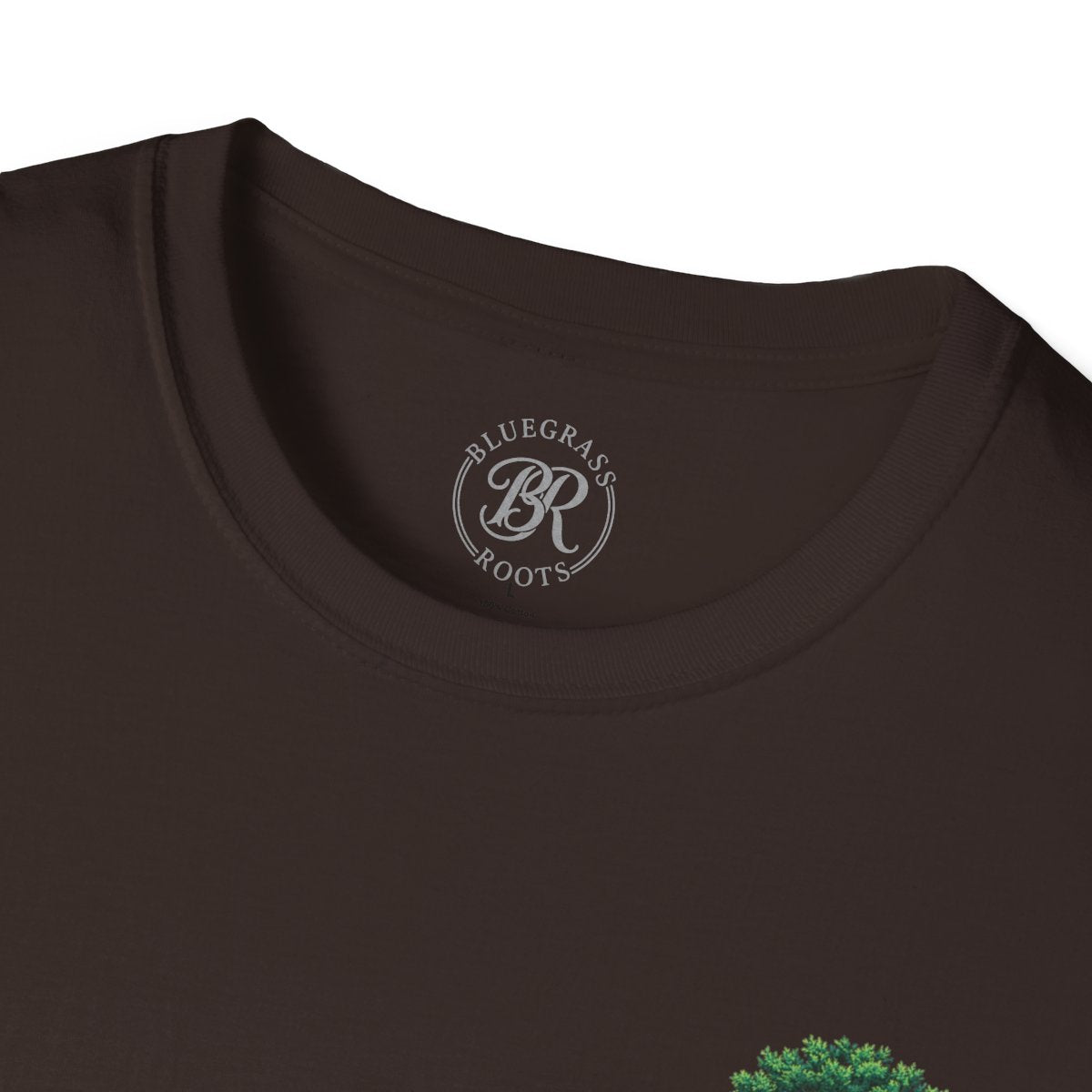 Faith Shirt for Men — "Stronger Than an Oak" Graphic Tee in Dark Chocolate