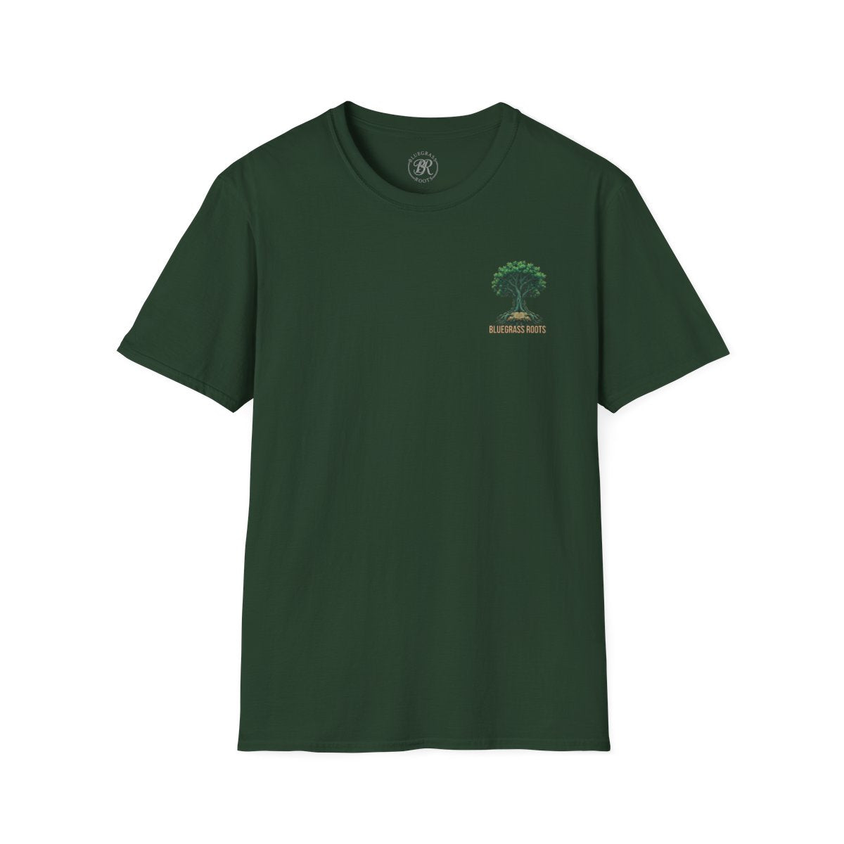 Faith Shirt for Men — "Stronger Than an Oak" Graphic Tee in Forest Green