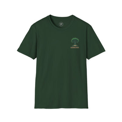 Faith Shirt for Men — "Stronger Than an Oak" Graphic Tee in Forest Green