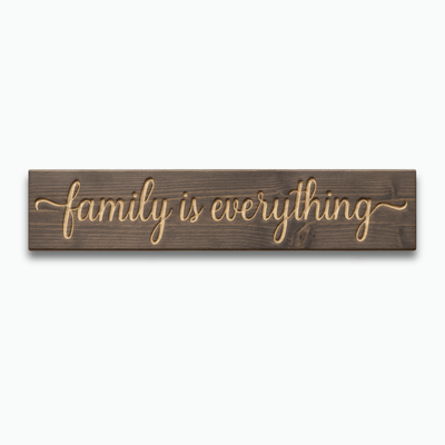 Family Is Everything rustic wood sign for heartfel - family is everything wood sign by Bluegrass Gifts, handmade in Kentucky