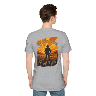 Farm Shirt — "I'm Outstanding in My Field" Graphic Tee in Sport Grey