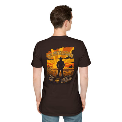 Farm Shirt — "I'm Outstanding in My Field" Graphic Tee in Dark Chocolate