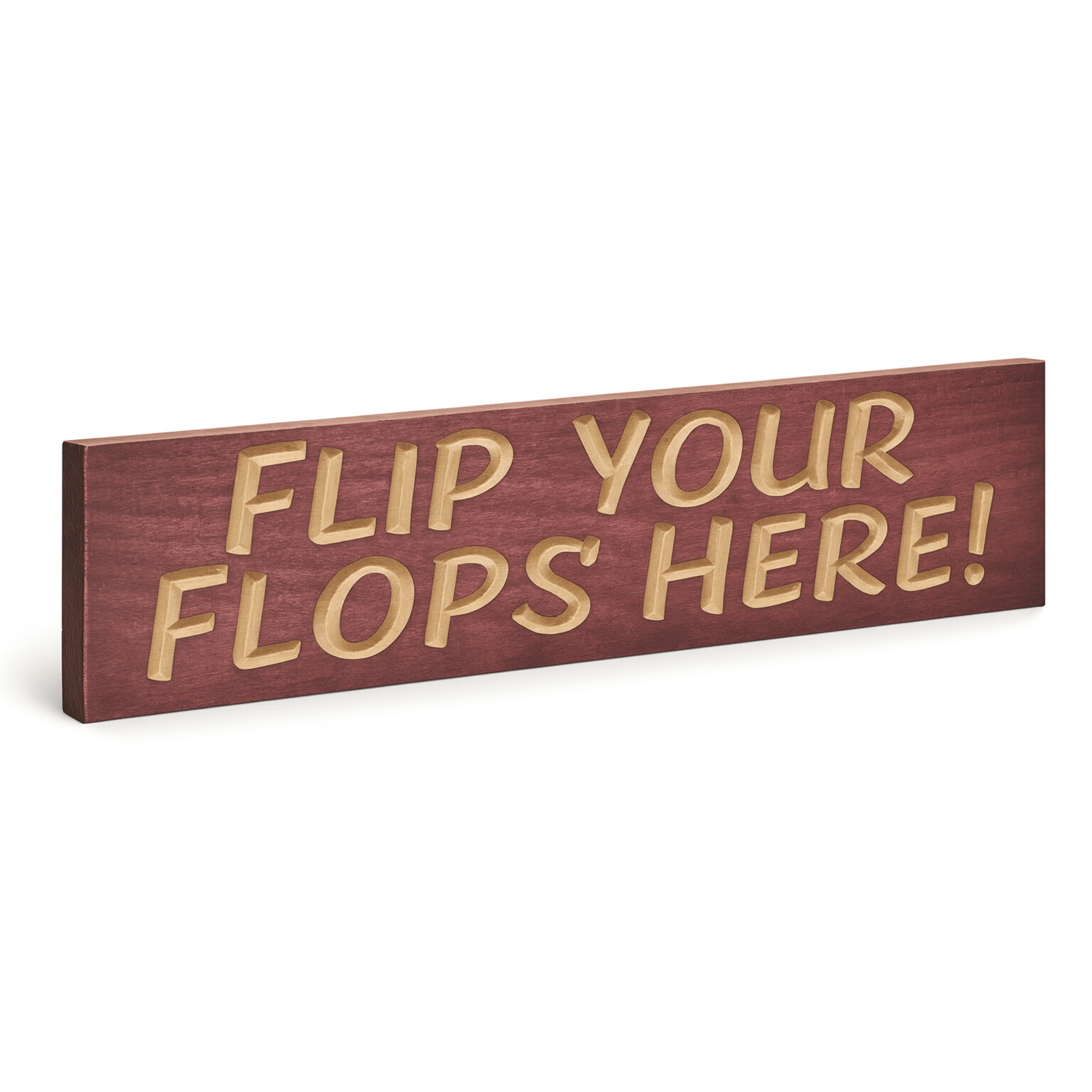 Flip Your Flops Here wood sign for coastal home de - flip your flops here wood sign by Bluegrass Gifts, handmade in Kentucky
