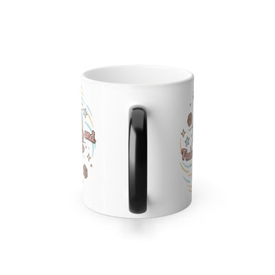 Fueled by Anxiety and Iced Coffee Magic Mug - 11oz coffee mug held in hand showing size by Bluegrass Gifts