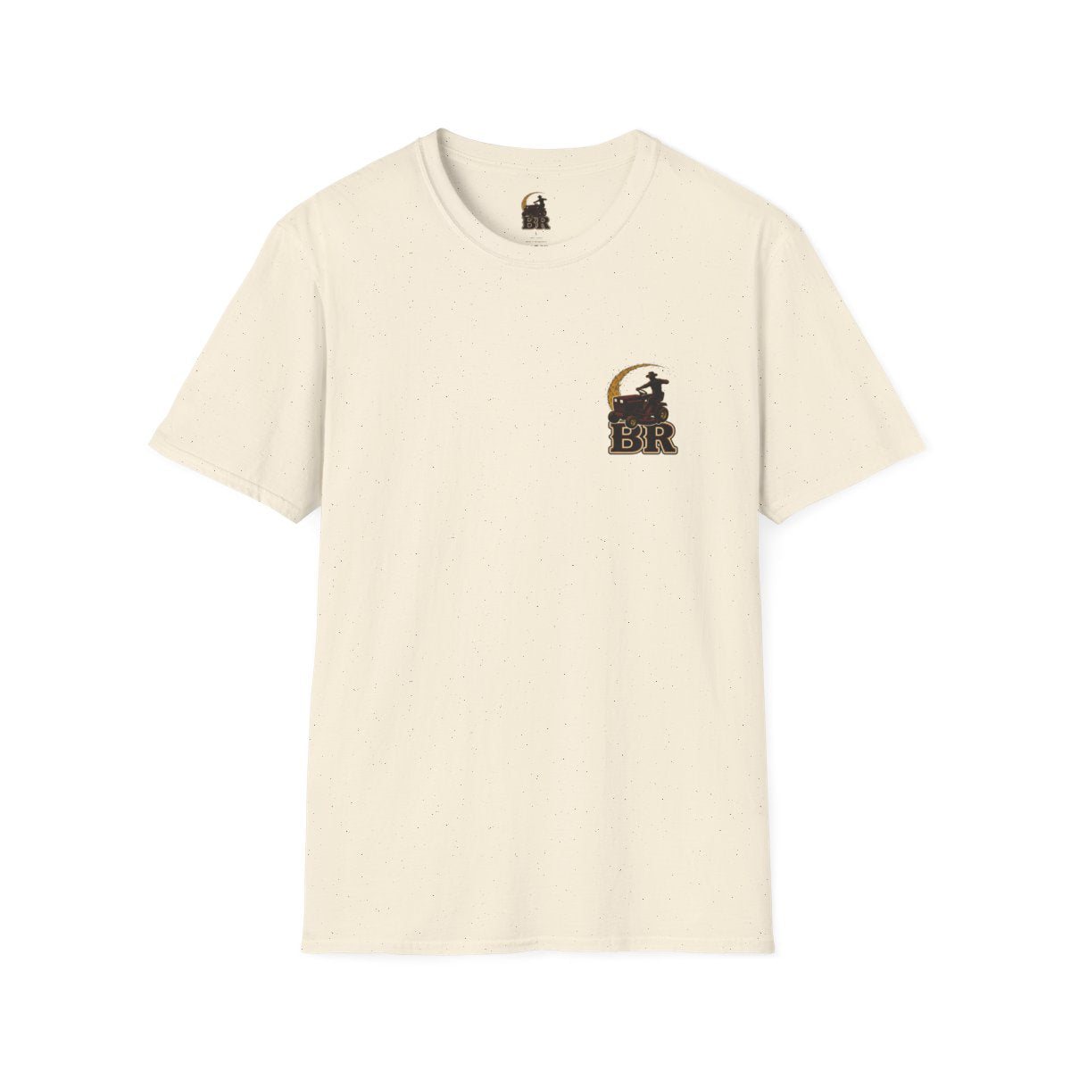 Funny Country Shirt — "Lawn Ranger" Riding Mower Tee in Natural