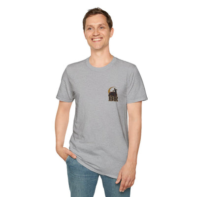 Funny Country Shirt — "Lawn Ranger" Riding Mower Tee in Sport Grey