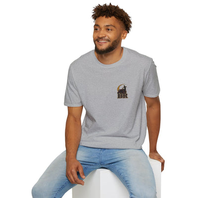 Funny Country Shirt — "Lawn Ranger" Riding Mower Tee in Sport Grey
