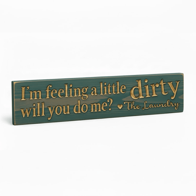 custom-color-options-funny-wood-sign - funny laundry room sign wood sign by Bluegrass Gifts, handmade in Kentucky