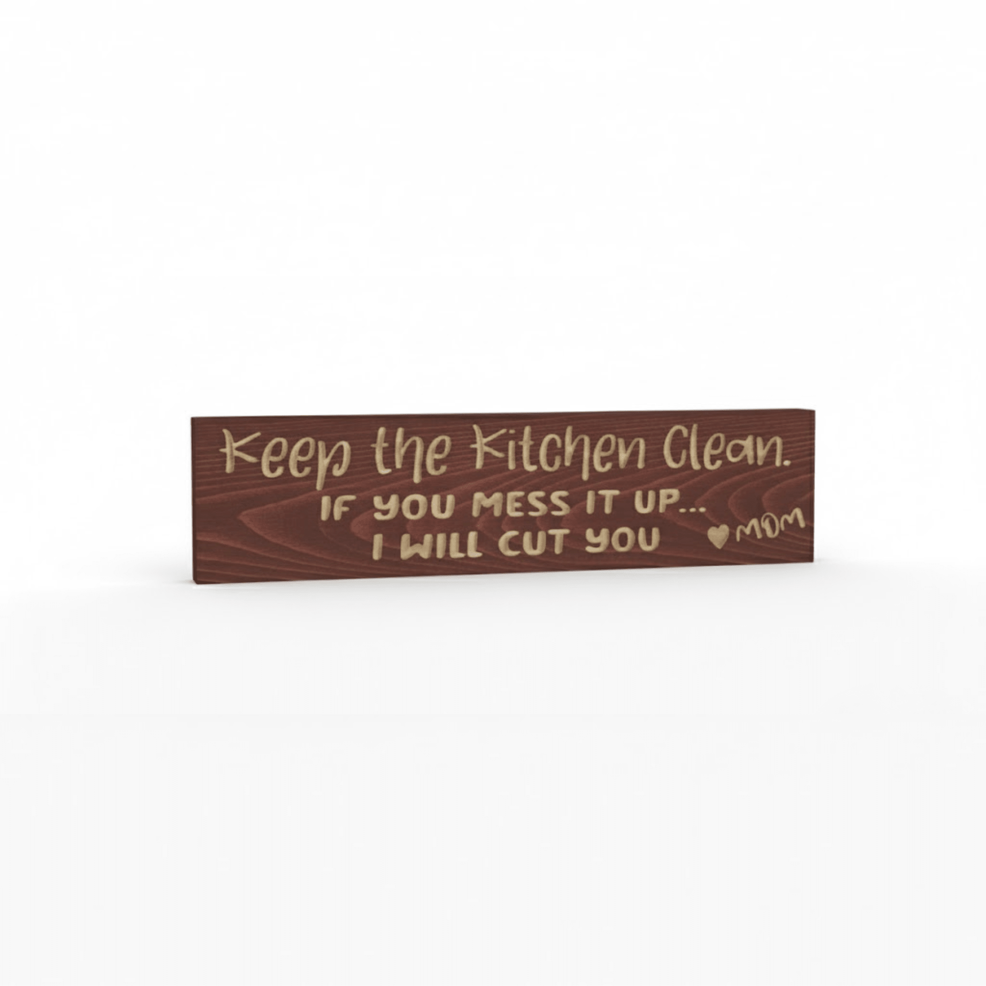 family-laughing-at-funny-kitchen-wall-art - funny mom kitchen sign wood sign by Bluegrass Gifts, handmade in Kentucky