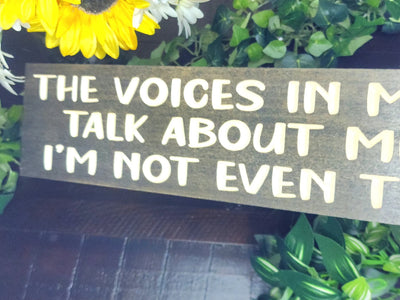 funny quirky humor wood sign - funny wall art - CNC-carved by Bluegrass Gifts