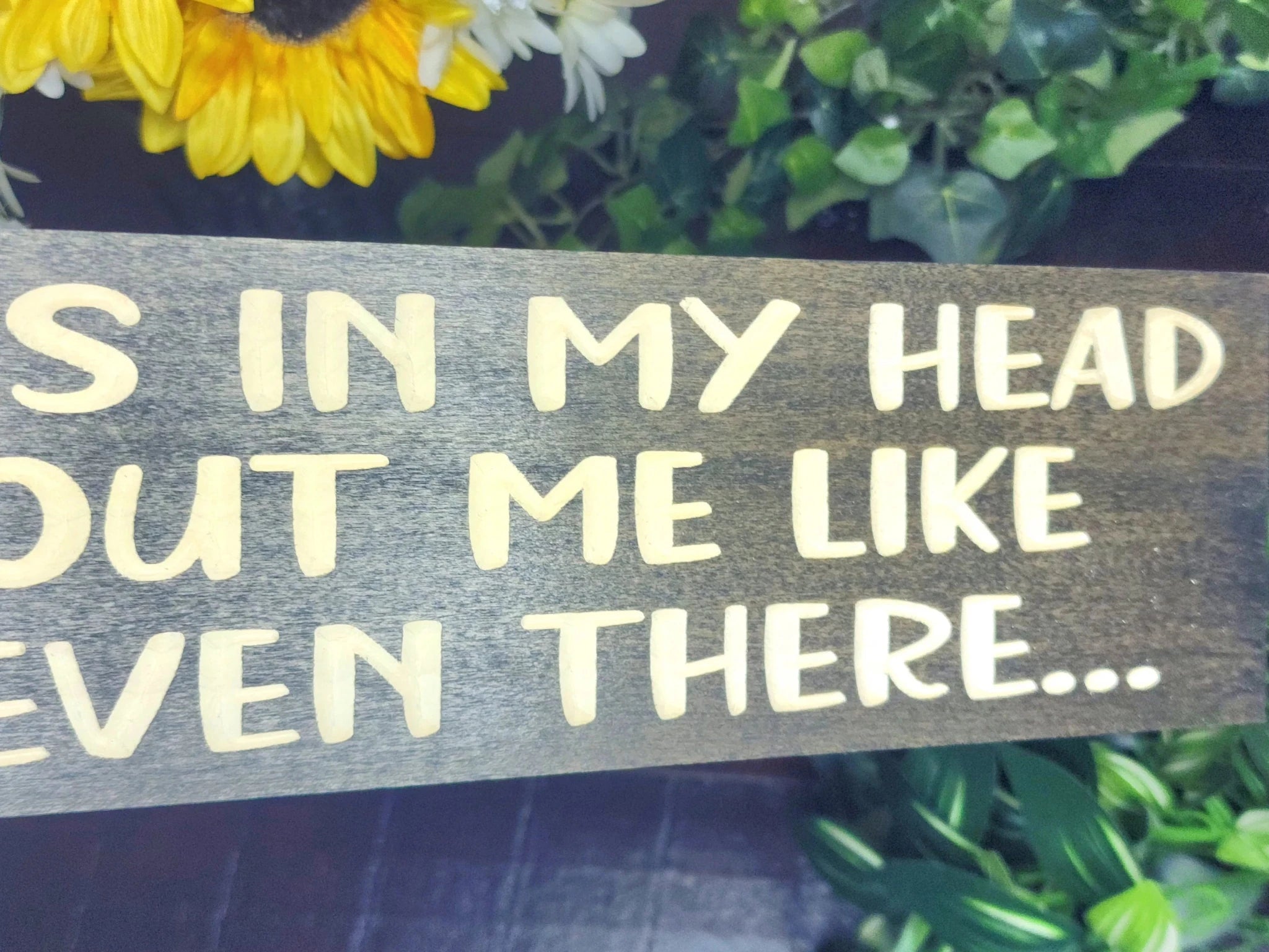 funny quirky humor wood sign - funny wall art - CNC-carved by Bluegrass Gifts