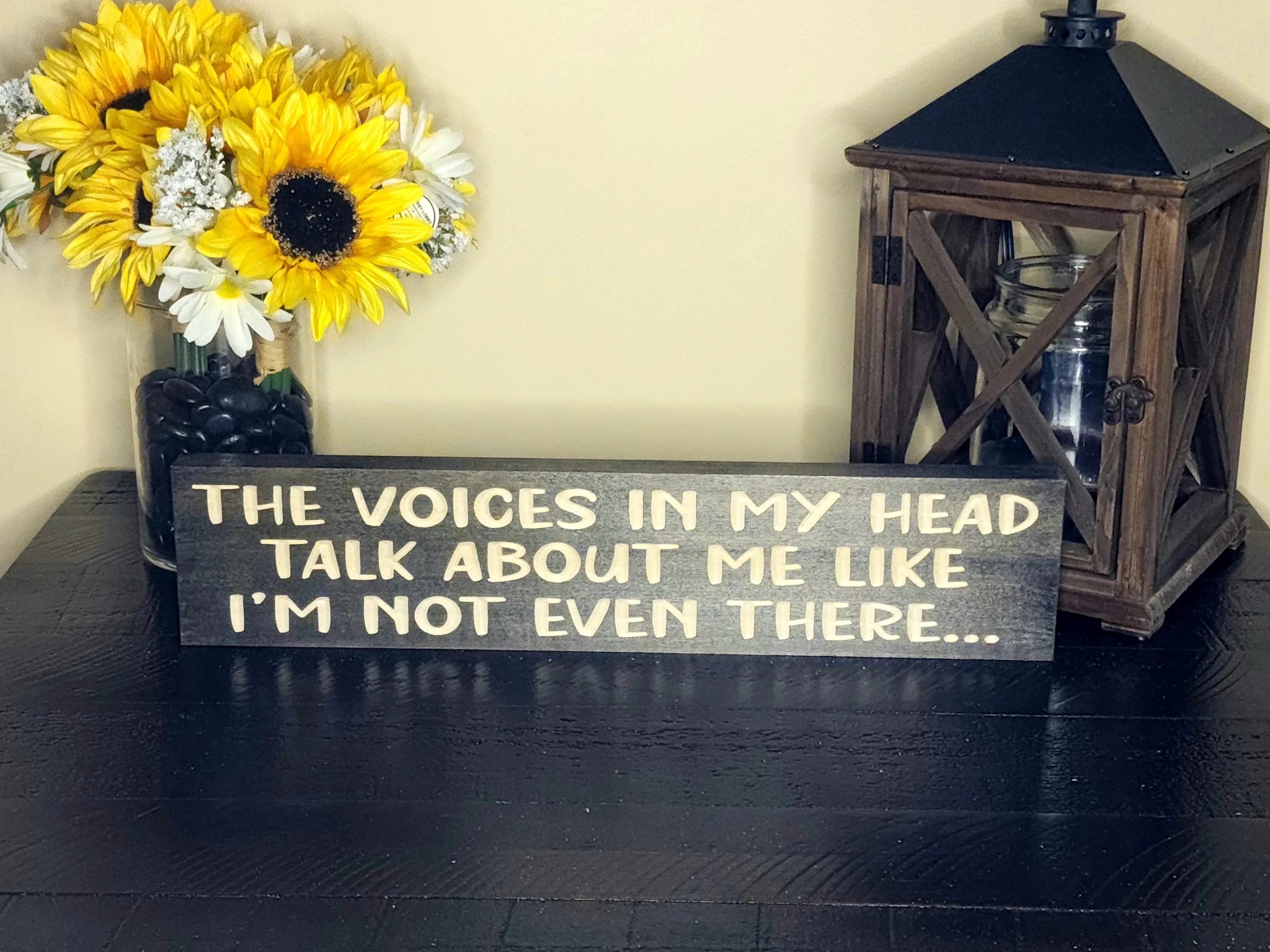 funny quirky humor wood sign - funny wall art - CNC-carved by Bluegrass Gifts