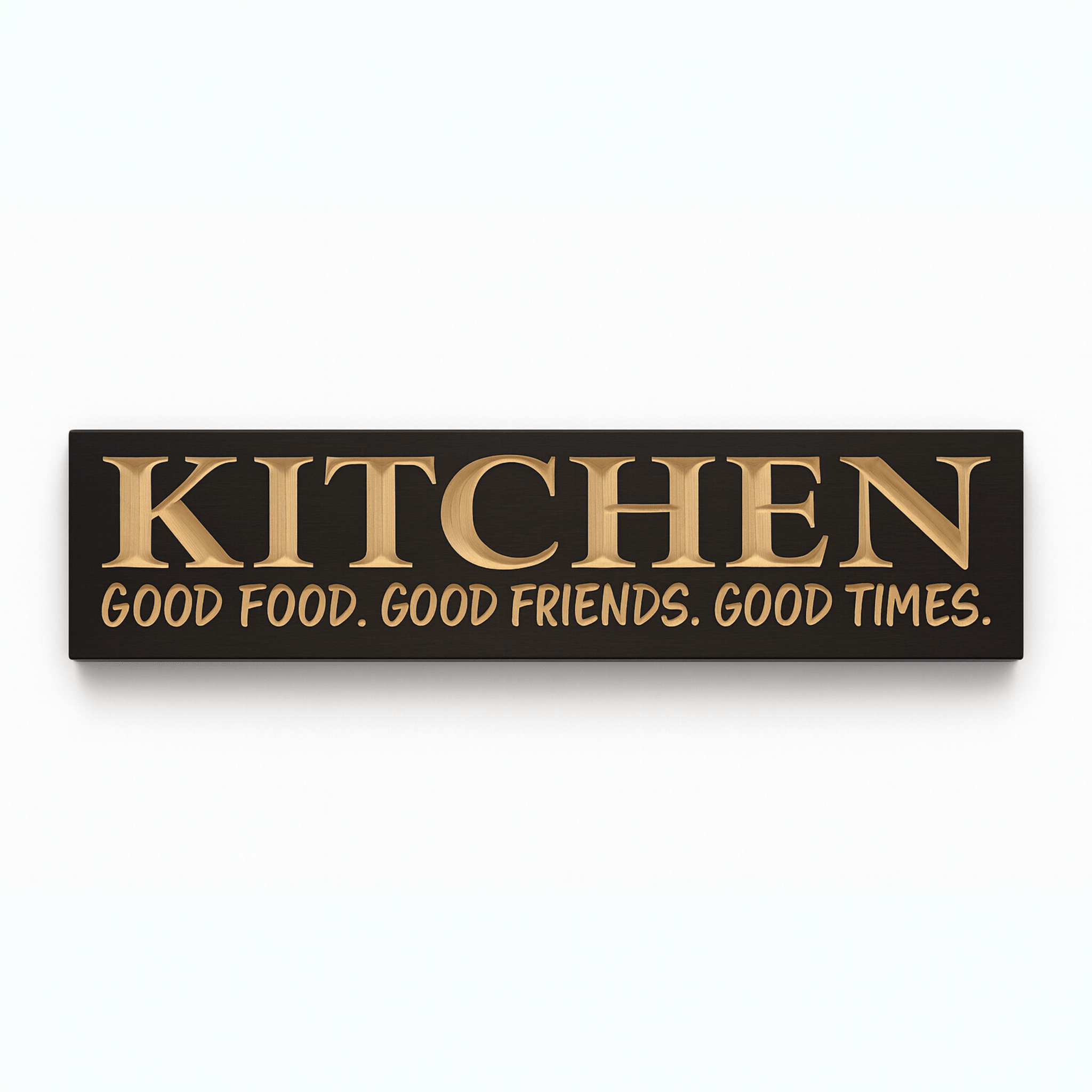 Farmhouse kitchen sign kitchen wall art kitch - good food good friends good times w by Bluegrass Gifts