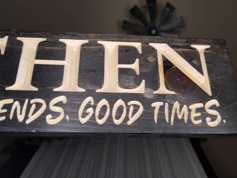 good-food-good-friends-good-times-wooden-kitc - good food good friends good times w by Bluegrass Gifts