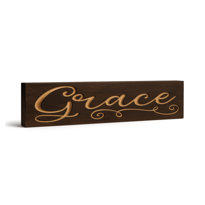 grace-wooden-sign-color-options-rustic-farmhouse-f - grace wooden sign wood sign by Bluegrass Gifts, handmade in Kentucky