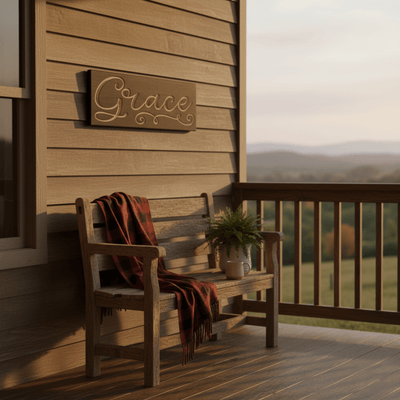 grace-wooden-sign-farmhouse-entryway-wall-decor - grace wooden sign wood sign by Bluegrass Gifts, handmade in Kentucky