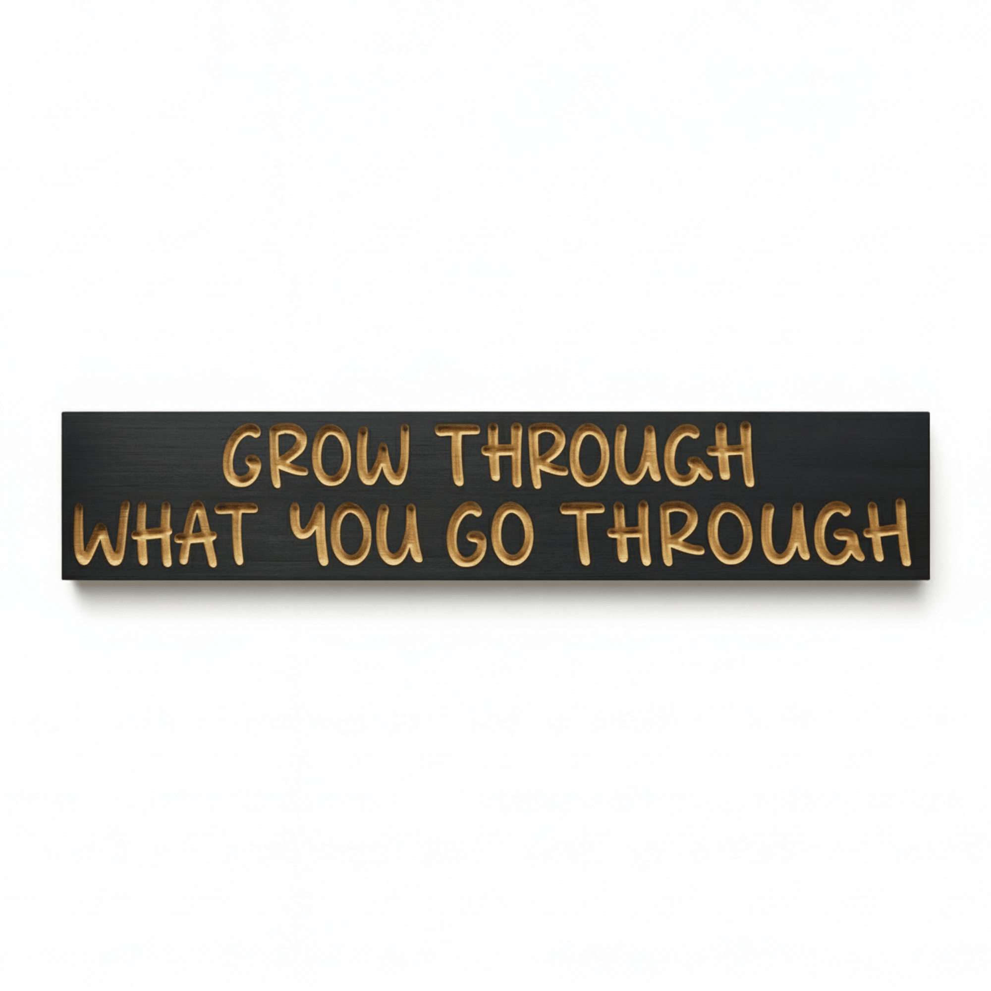 bedroom-wall-art-grow-through-wood-sign-insta - grow through what you go through wo by Bluegrass Gifts
