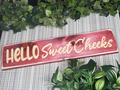 guest bathroom sign, playful bathroom decor, humorous bathroom decor, decorative bathroom signs
