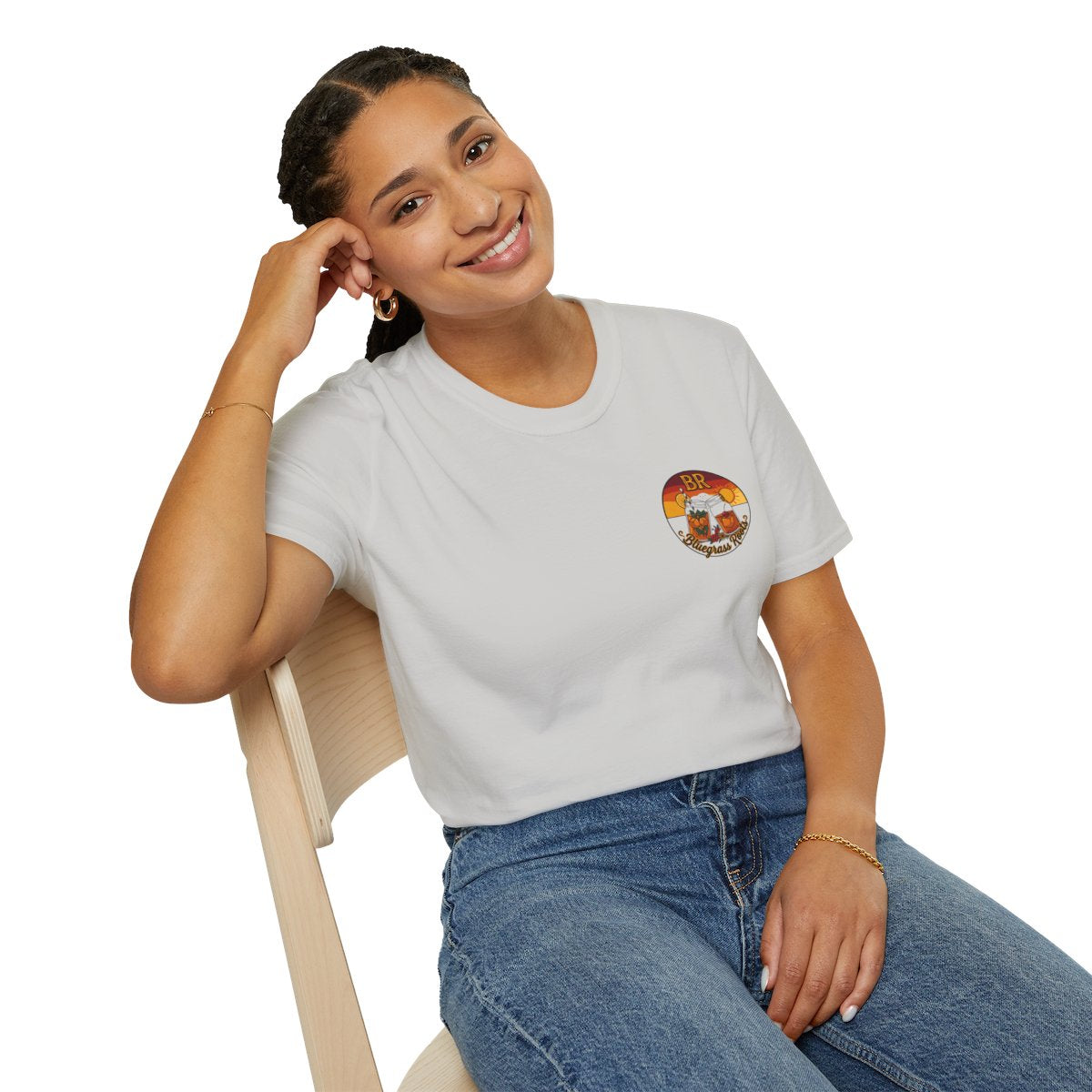 Hallelujah Shirt — "Hallelujah and Hot Damn" Graphic Tee in Ice Grey