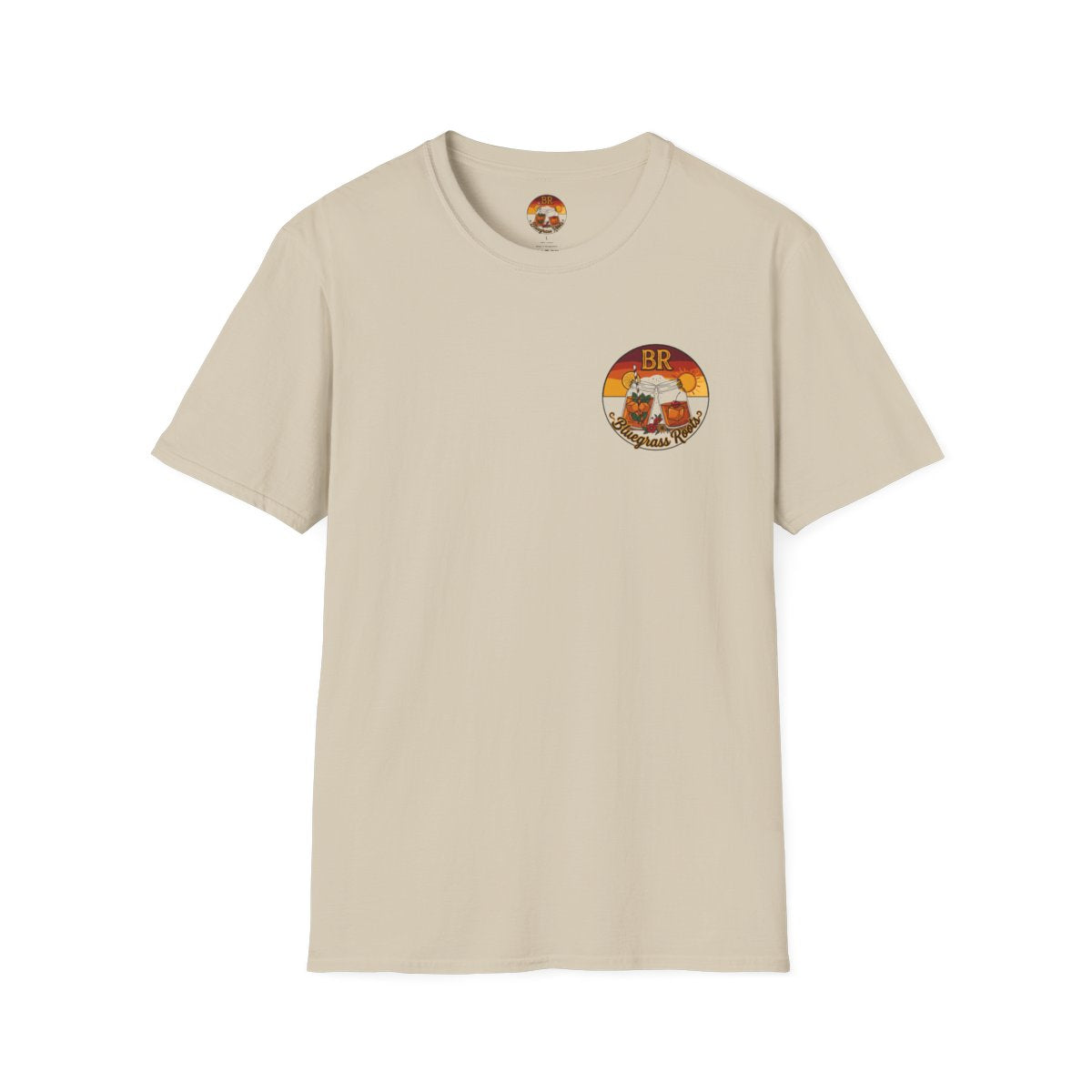 Hallelujah Shirt — "Hallelujah and Hot Damn" Graphic Tee in Sand