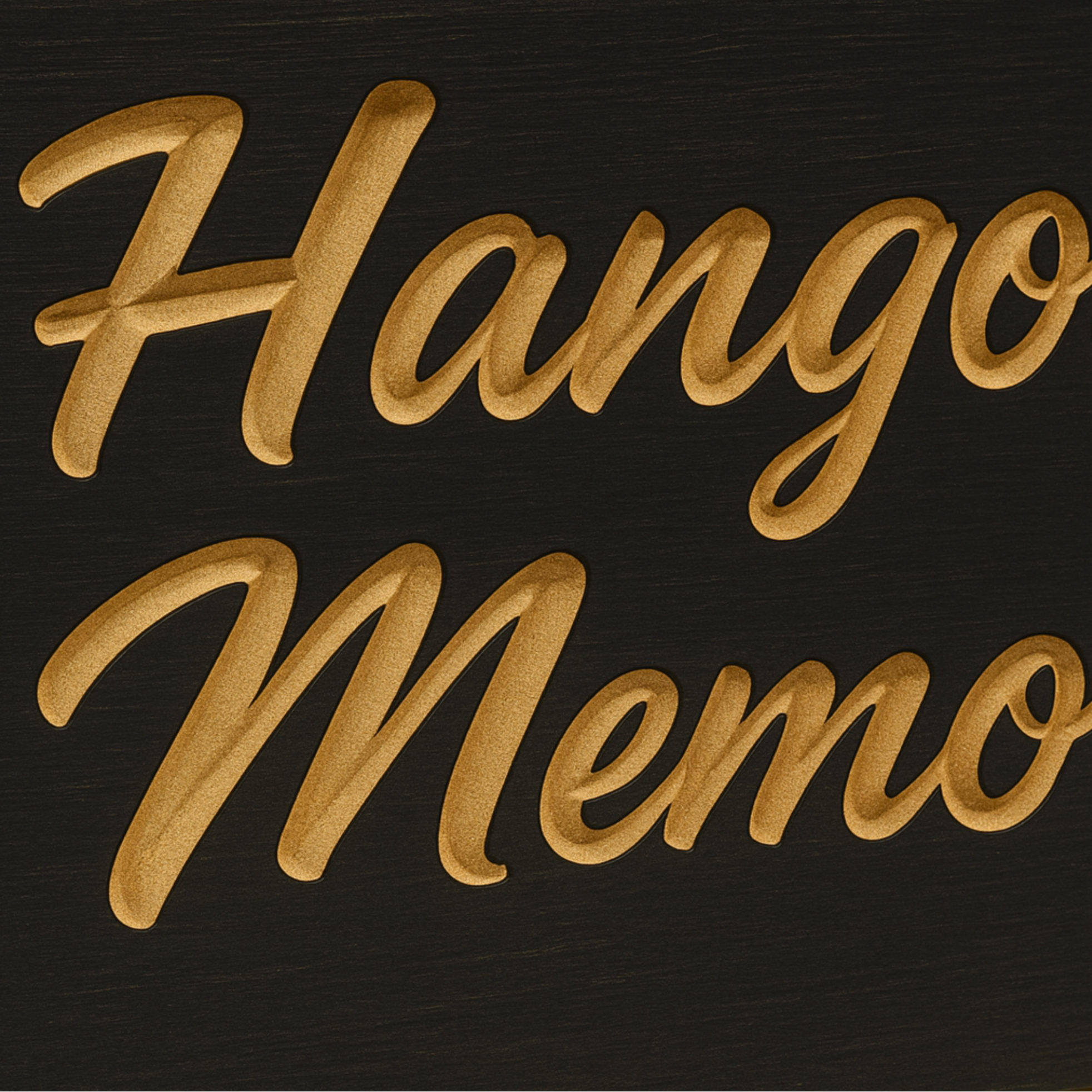 Close-up of “Hangovers Last Only a Day, Memories Last a Lifetime” CNC-carved wooden sign showing V-carve details and wood grain texture