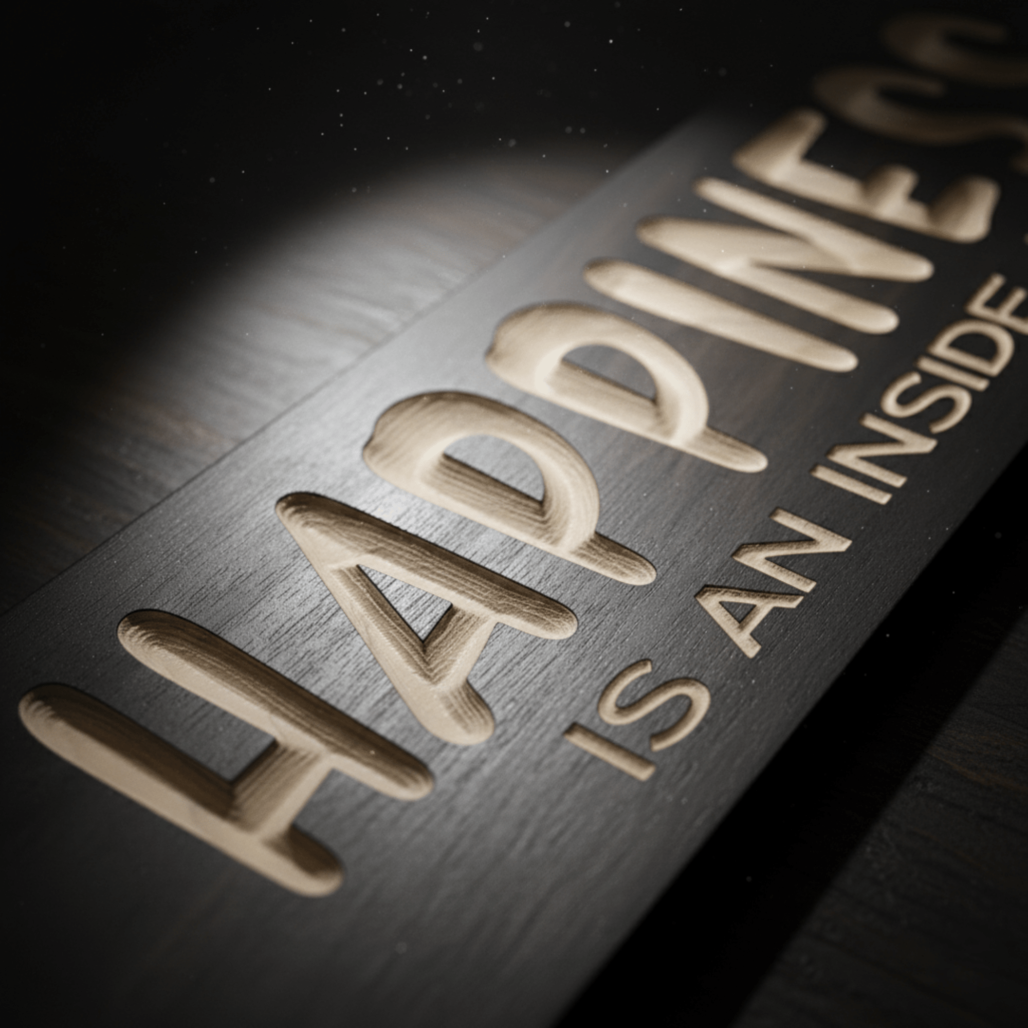 bluegrass-gifts-wood-sign-size-comparison-gui - happiness is an inside job wood sig by Bluegrass Gifts