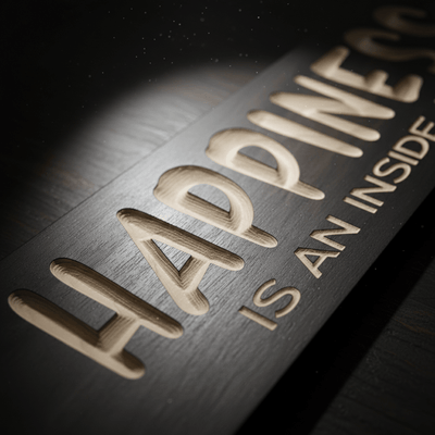 bluegrass-gifts-wood-sign-size-comparison-gui - happiness is an inside job wood sig by Bluegrass Gifts
