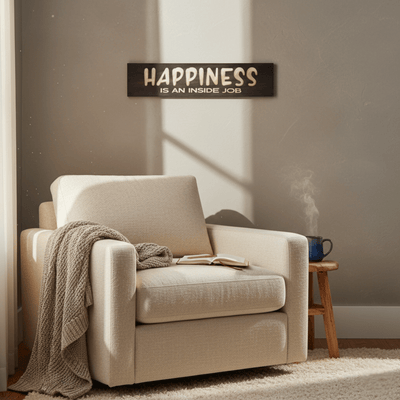 happiness-is-an-inside-job-kentucky-handmade- - happiness is an inside job wood sig by Bluegrass Gifts