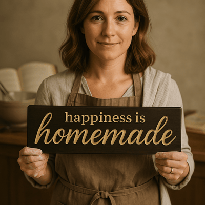 happiness-is-homemade-kitchen-coffee-bar-wall-deco - happiness is homemade wood sign by Bluegrass Gifts, handmade in Kentucky