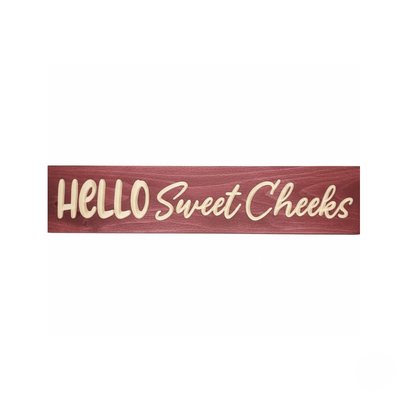 bathroom-wall-decor-ideas-hello-sweet-cheeks- - hello sweet cheeks funny bathroom w by Bluegrass Gifts