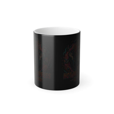Hot Mess Express Magic Mug - coffee mug styled on kitchen counter by Bluegrass Gifts