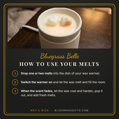 How to use your wax melts in three steps