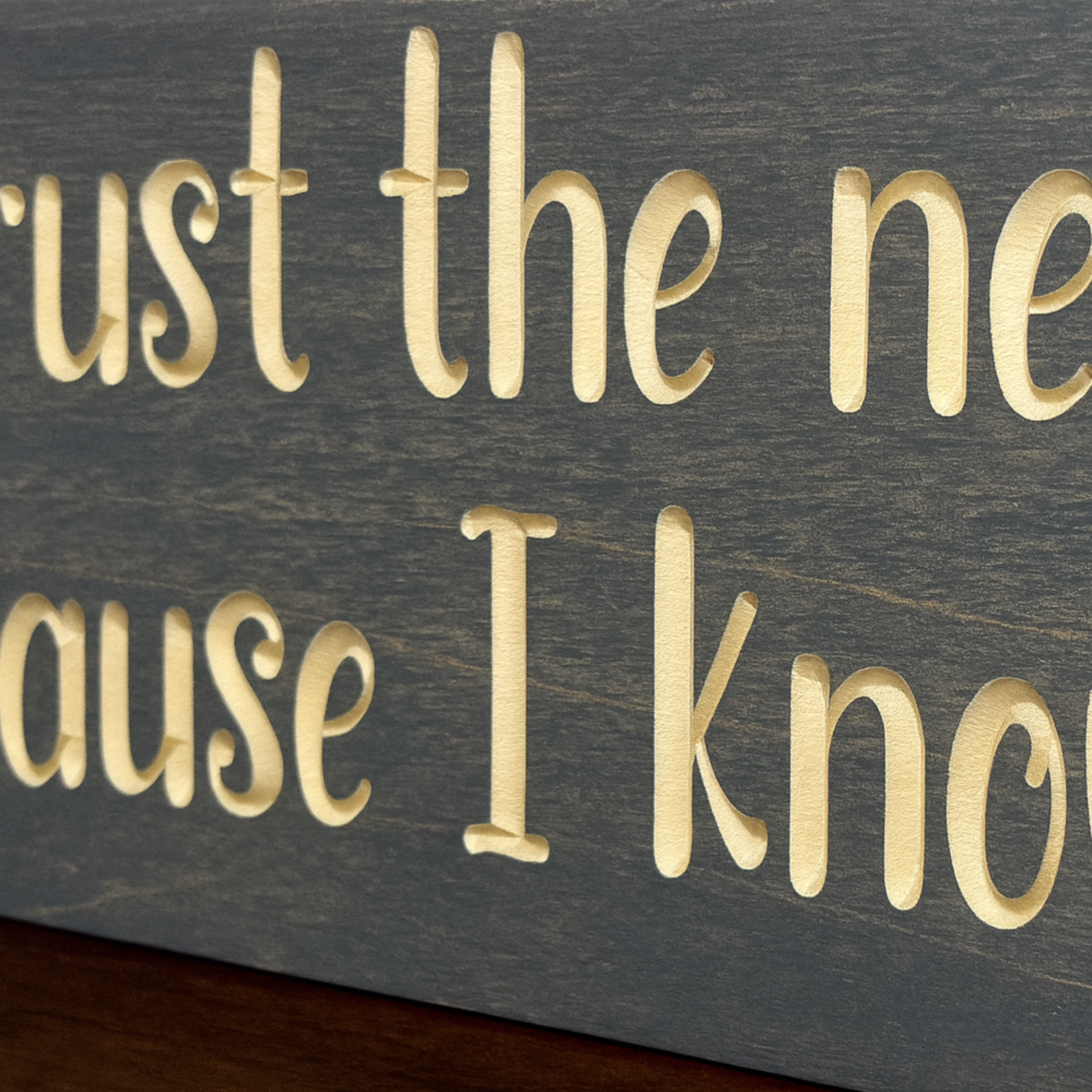 I Trust the Next Chapter wooden sign – rustic farmhouse inspirational wall art, handcrafted wood décor with motivational quote
