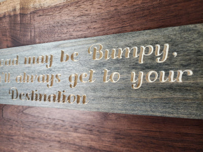 Overcome Challenges - Inspirational Wood Sign for Strength and Hope