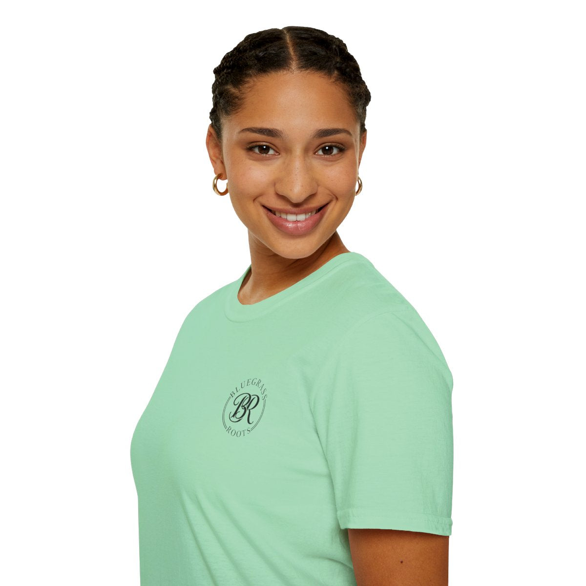 Jesus Shirt for Women — "Southern Girls & Jesus" Floral Tee in Mint Green