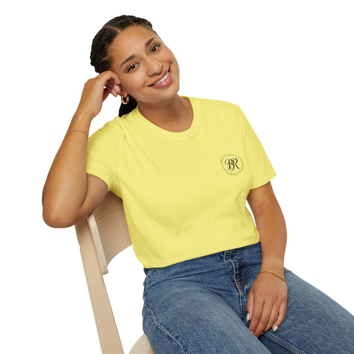 Jesus Shirt for Women — "Southern Girls & Jesus" Floral Tee in Cornsilk