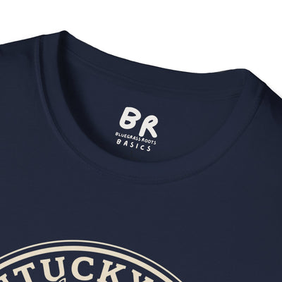 Kentucky T Shirt — "Kentucky Bred, Bourbon Fed" Horse Tee in Navy