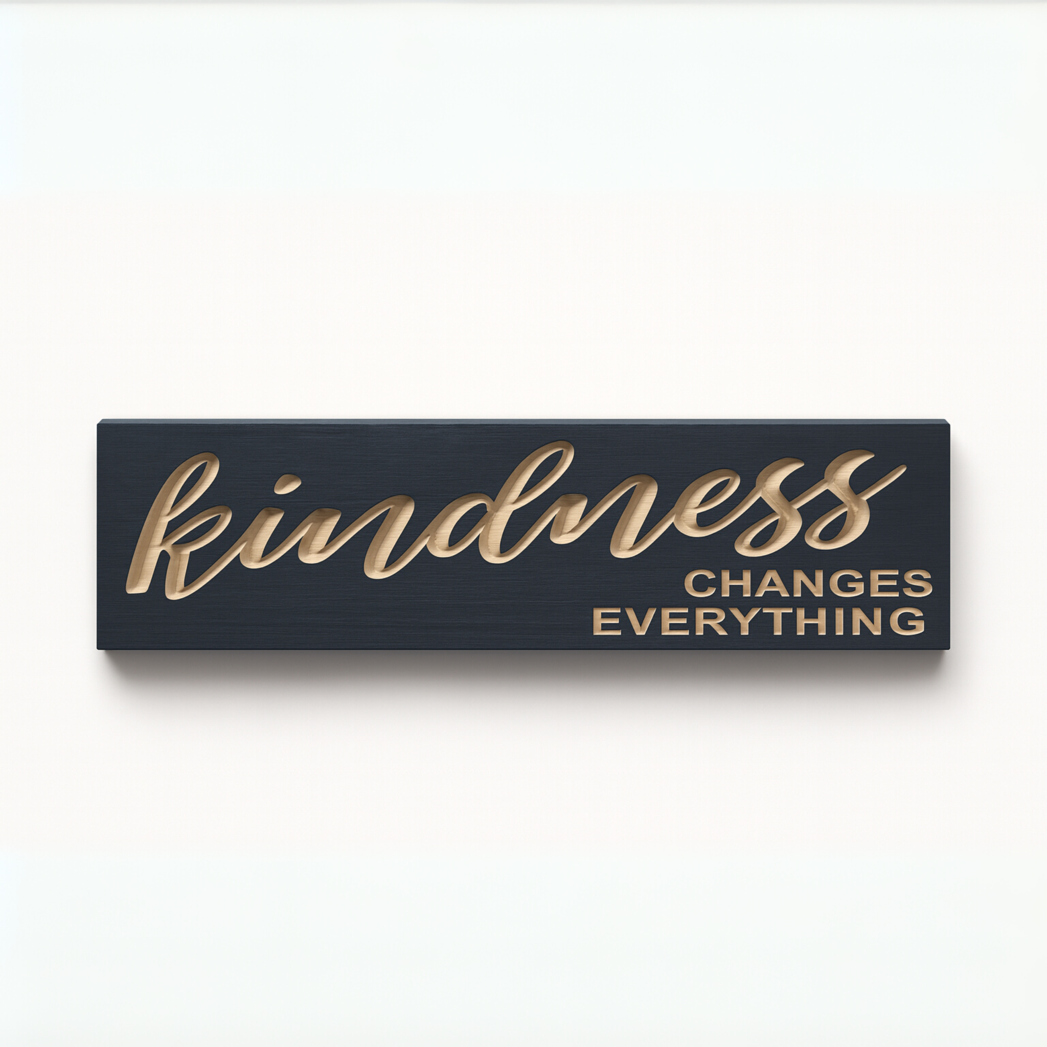 Kindness Changes Everything wooden wall sign inspirational rustic décor
